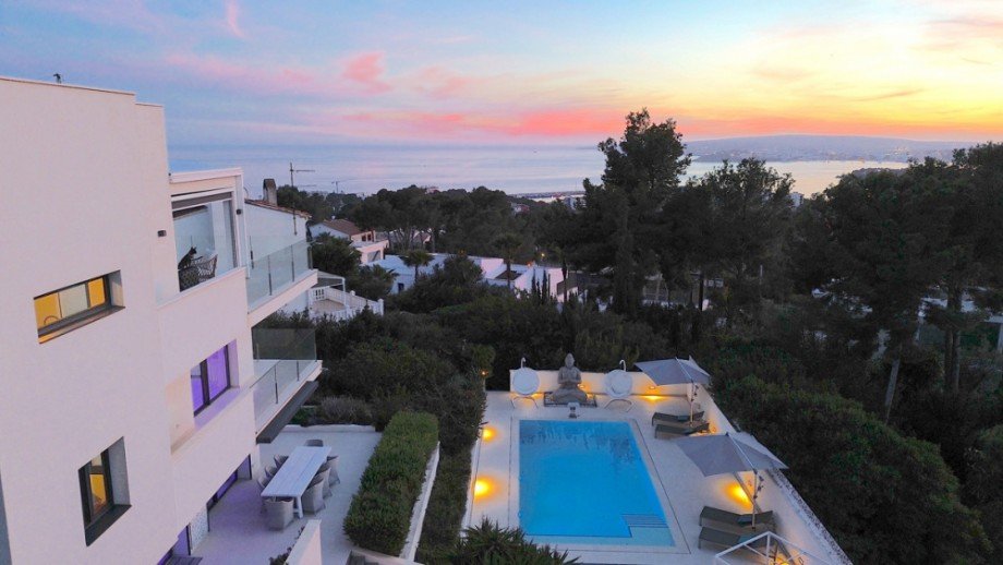 Meerblick Nacht Villa Portals Nous