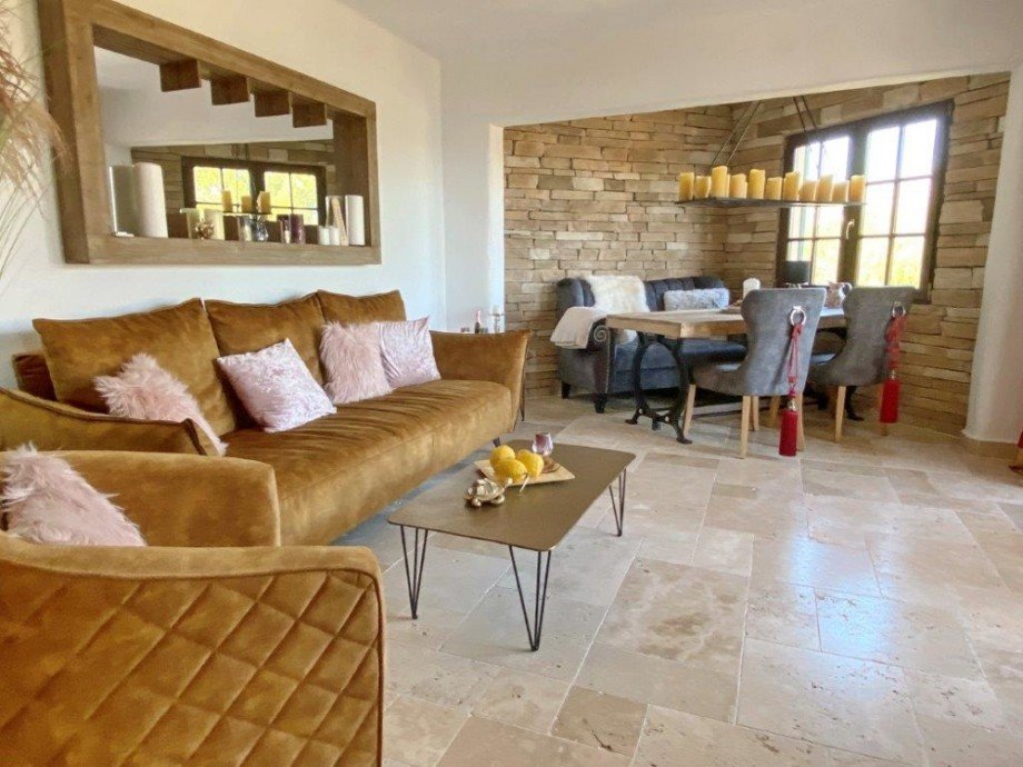 Wohnzimmer-Living room Penthousewohnung Calvi� / Peguera