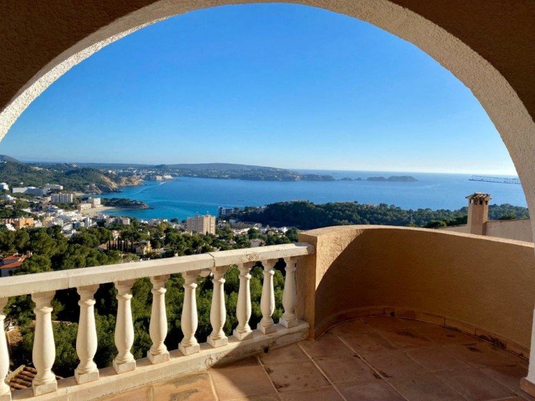IMG_E8918 Paguera - Mallorca Terrassenwohnung VERKAUFT-Wohnung in Top-Lage mit Panorama-Meerblick in einer mediterranen Residenz in Paguera